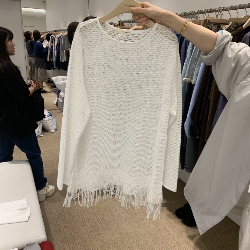 SELF SERVICE韓國東大門直郵女裝新款熱賣推薦襯衫蕾絲衫SELF SERVICE襯衫/蕾絲衫圖色1
