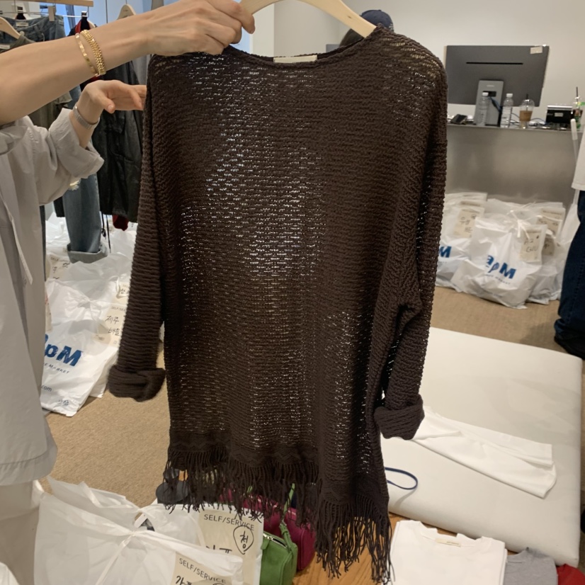 SELF SERVICE韓國東大門直郵女裝新款熱賣推薦襯衫蕾絲衫SELF SERVICE襯衫/蕾絲衫圖色2