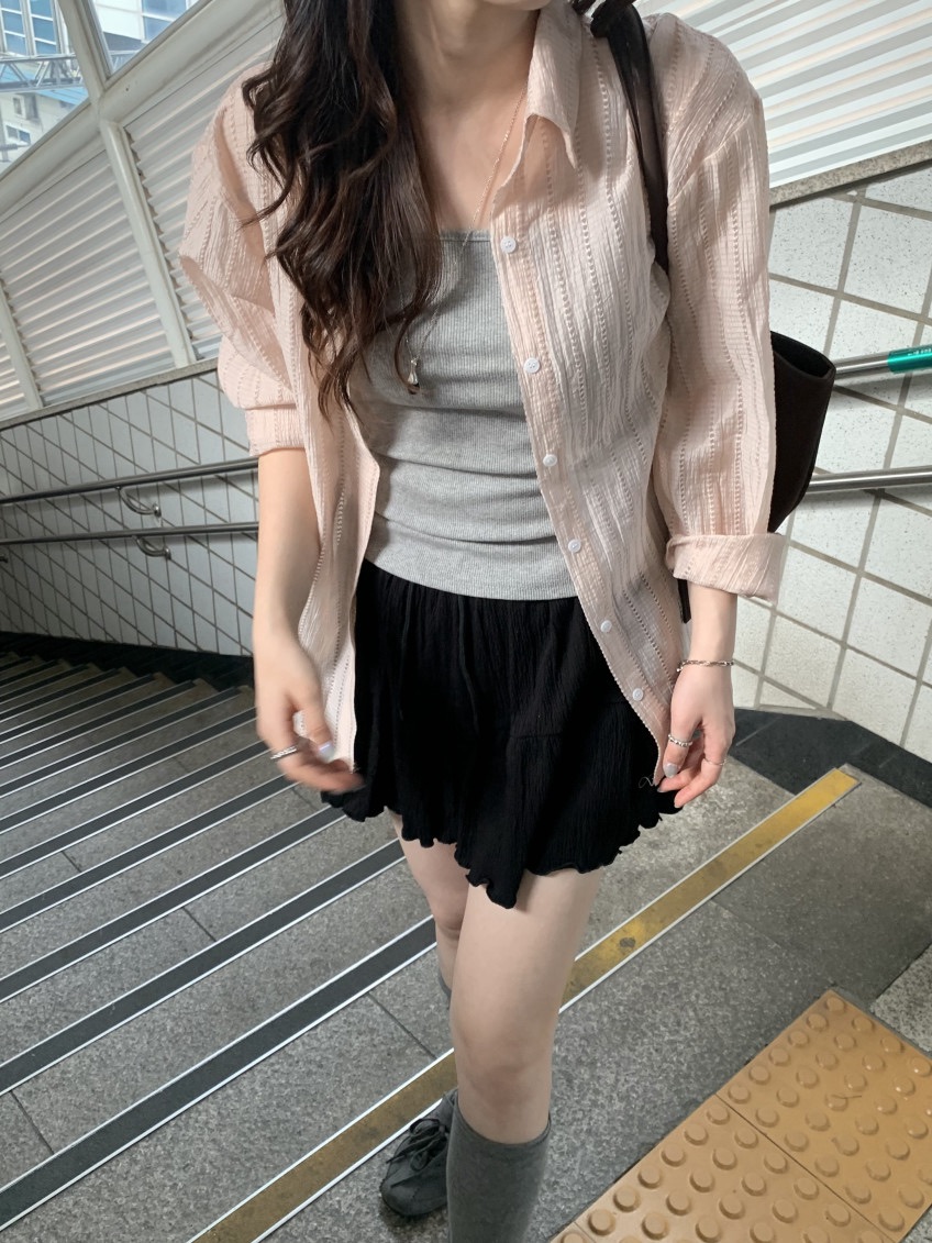 EOMPIT韓國直郵女裝新品休閑26春夏職業時尚推薦人氣短裙EOMPIT短裙