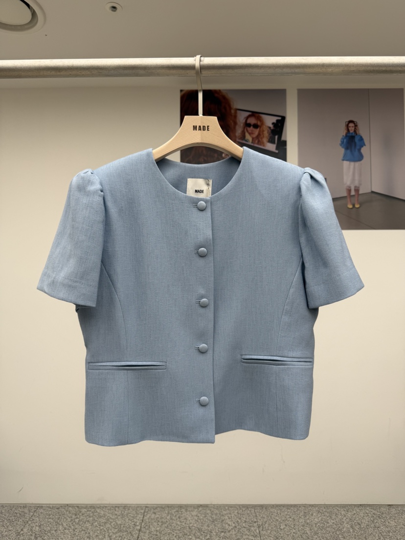 MADE-P韓國直郵實拍女裝新品26春夏熱賣時尚休閑職業夾克MADE-P夾克圖色1