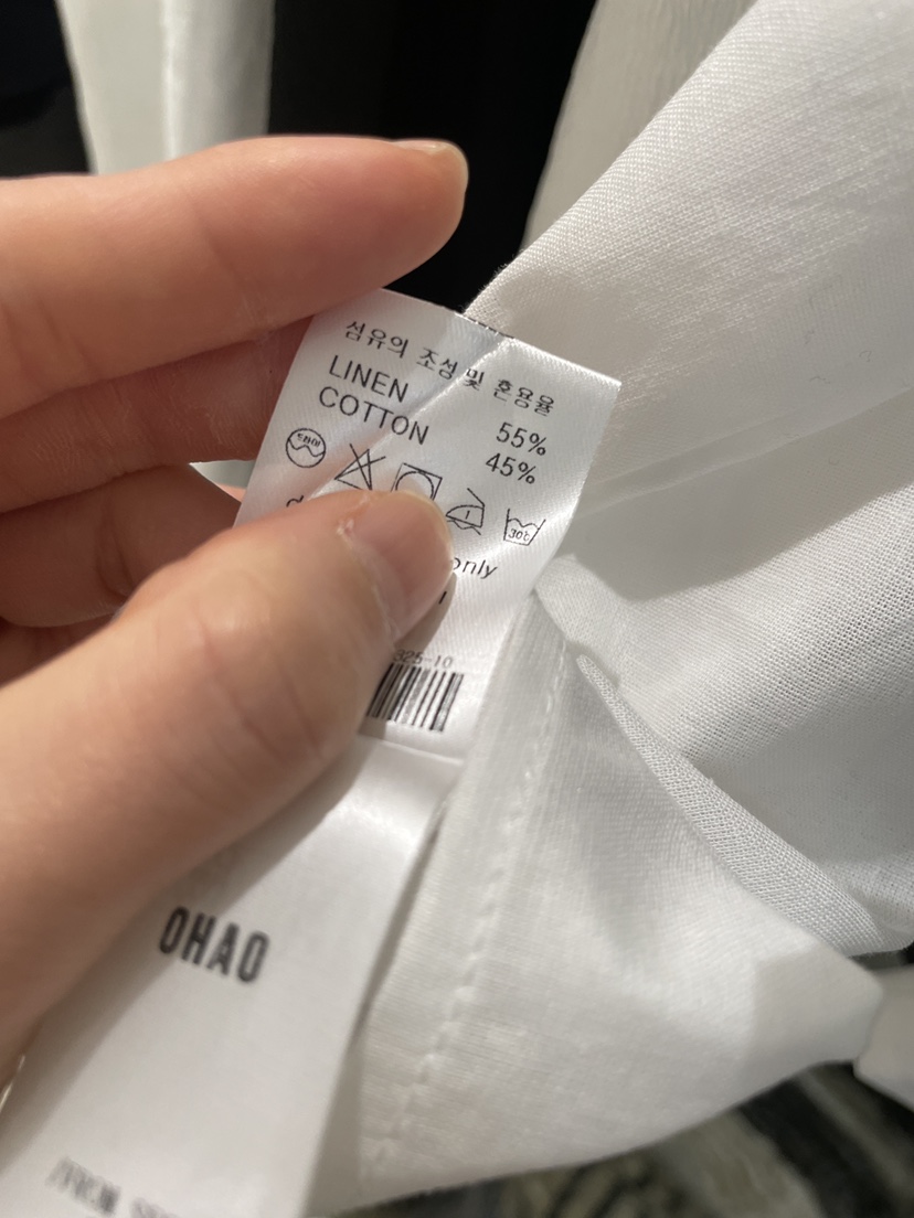 OHAO韓國代購女士新品人氣熱賣26夏季時尚休閑襯衫蕾絲衫OHAO/HA MONG襯衫/蕾絲衫