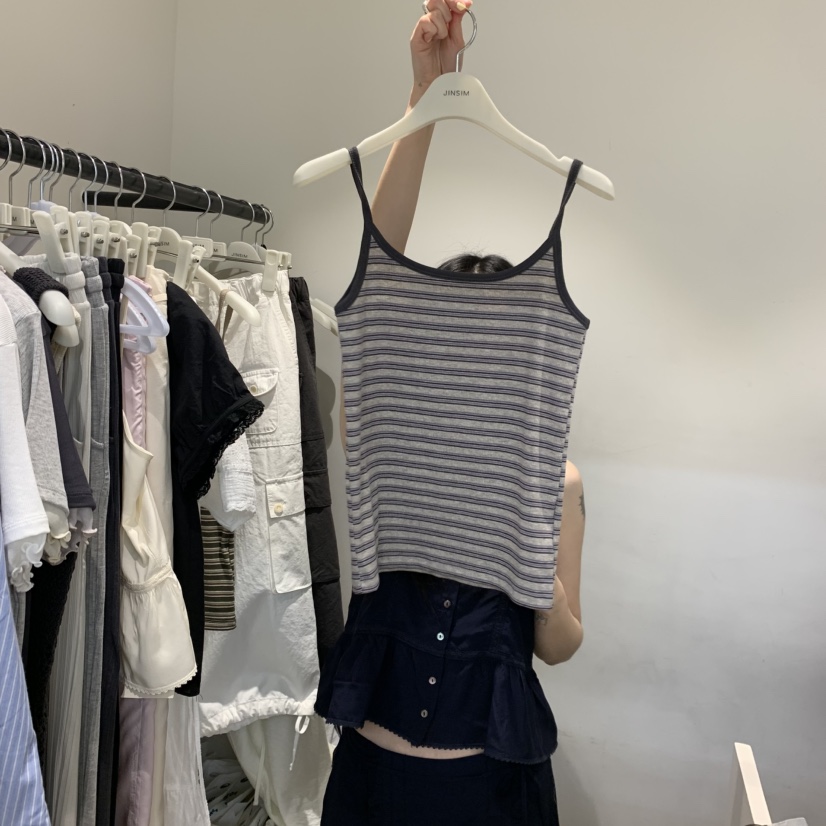 JINSIM韓國直郵女裝新品26夏季人氣時尚職業休閑吊帶背心JINSIM吊帶/背心圖色2