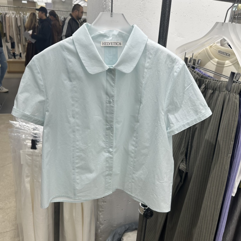HELVETICA韓國東大門直郵女裝新品職業熱賣襯衫蕾絲衫蕾絲HELVETICA襯衫/蕾絲衫圖色2