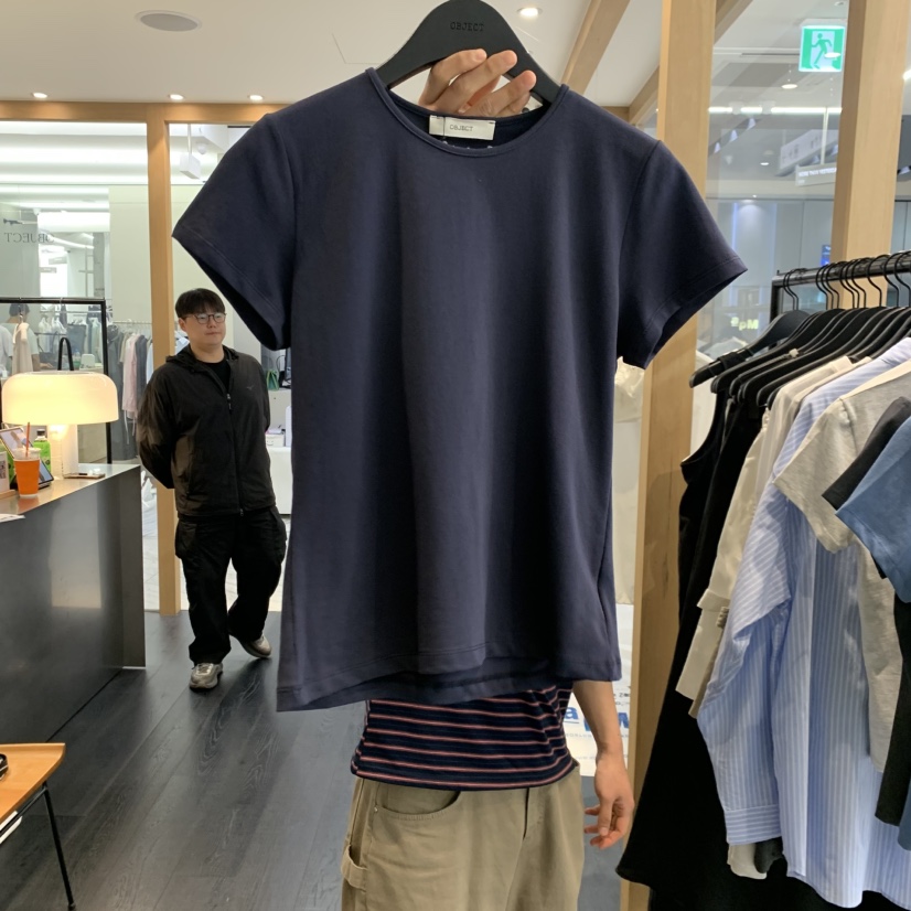 OBJECT韓國直郵實拍女士新款休閑人氣熱賣時尚26春夏推薦T恤OBJECTT恤圖色2