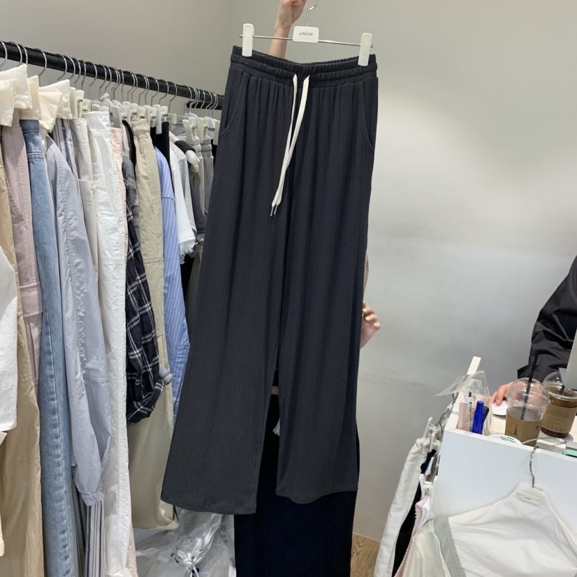 JINSIM韓國代購女士新品人氣休閑推薦熱賣時尚休閑褲羅紋JINSIM休閑褲圖色3