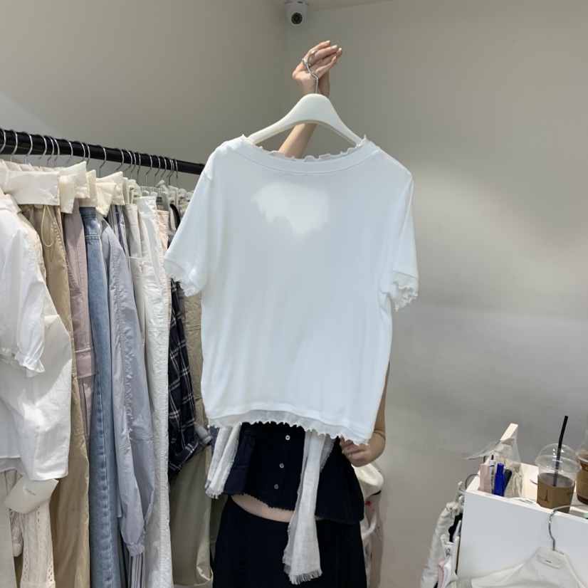 JINSIM東大門實拍韓國女裝新品熱賣休閑26夏季26春夏推薦T恤JINSIMT恤