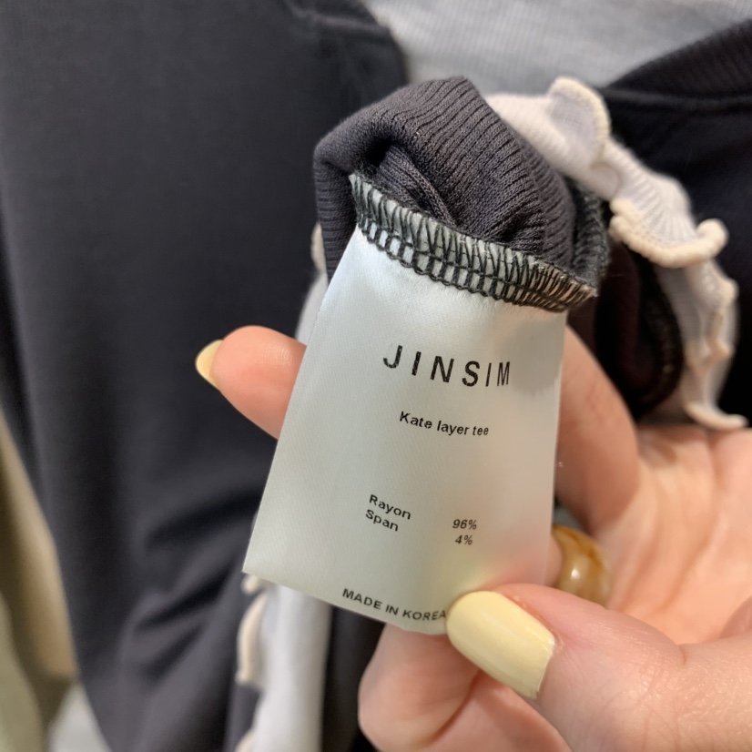 JINSIM東大門實拍韓國女裝新品熱賣休閑26夏季26春夏推薦T恤JINSIMT恤
