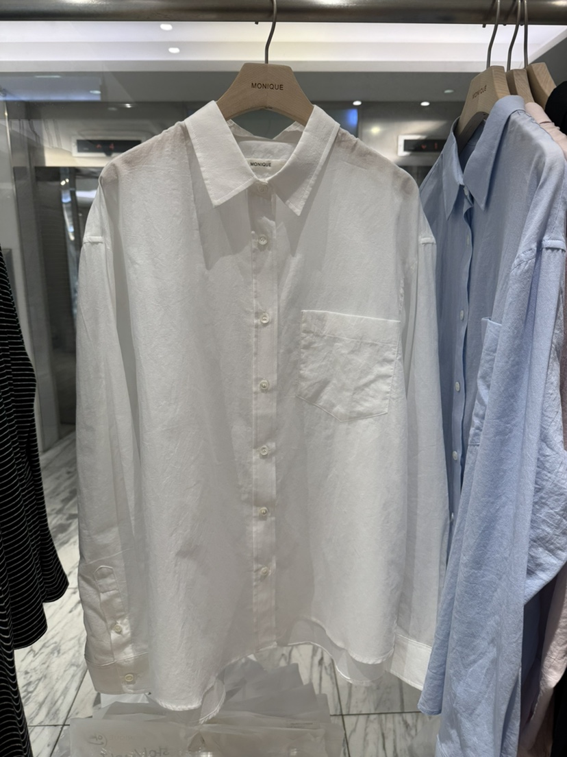 MONIQUE韓國代購女士新品休閑熱賣時尚人氣推薦襯衫蕾絲衫棉MONIQUE襯衫/蕾絲衫圖色1