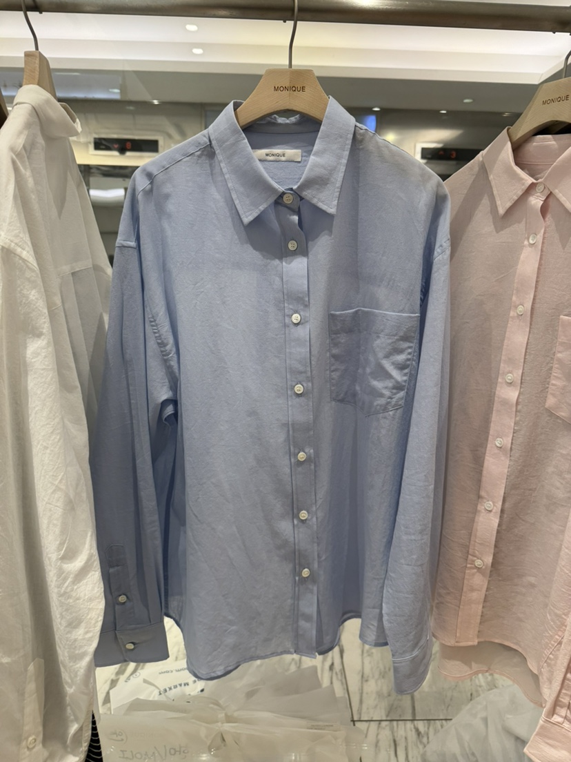 MONIQUE韓國代購女士新品休閑熱賣時尚人氣推薦襯衫蕾絲衫棉MONIQUE襯衫/蕾絲衫圖色2