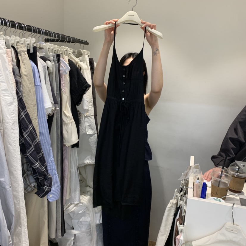 JINSIM東大門實拍韓國女士新品26春夏推薦休閑連衣裙多層JINSIM連衣裙圖色3