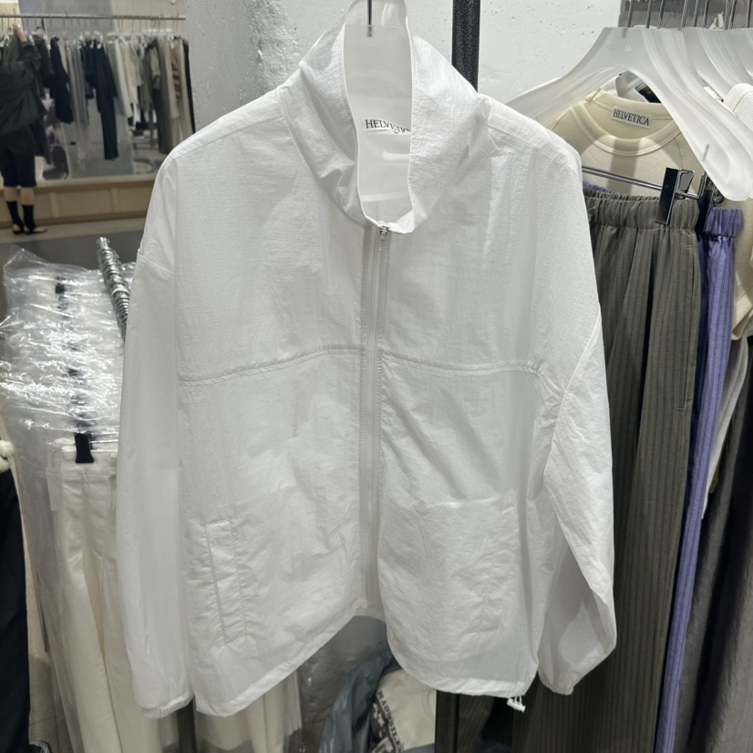 HELVETICA韓國東大門代購女士新品熱賣26夏季26春夏夾克尼龍HELVETICA夾克圖色2