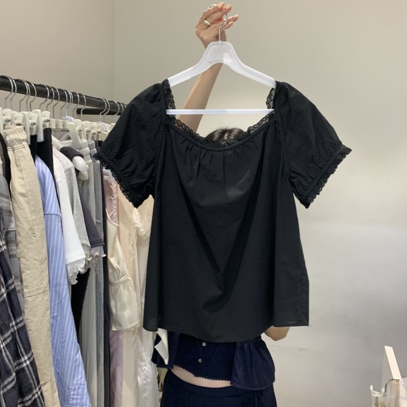 JINSIM韓國直郵女裝新品熱賣推薦休閑人氣26夏季襯衫蕾絲衫JINSIM襯衫/蕾絲衫