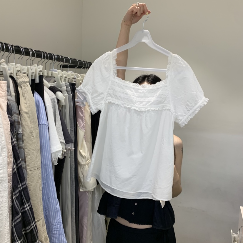 JINSIM韓國直郵女裝新品熱賣推薦休閑人氣26夏季襯衫蕾絲衫JINSIM襯衫/蕾絲衫圖色2