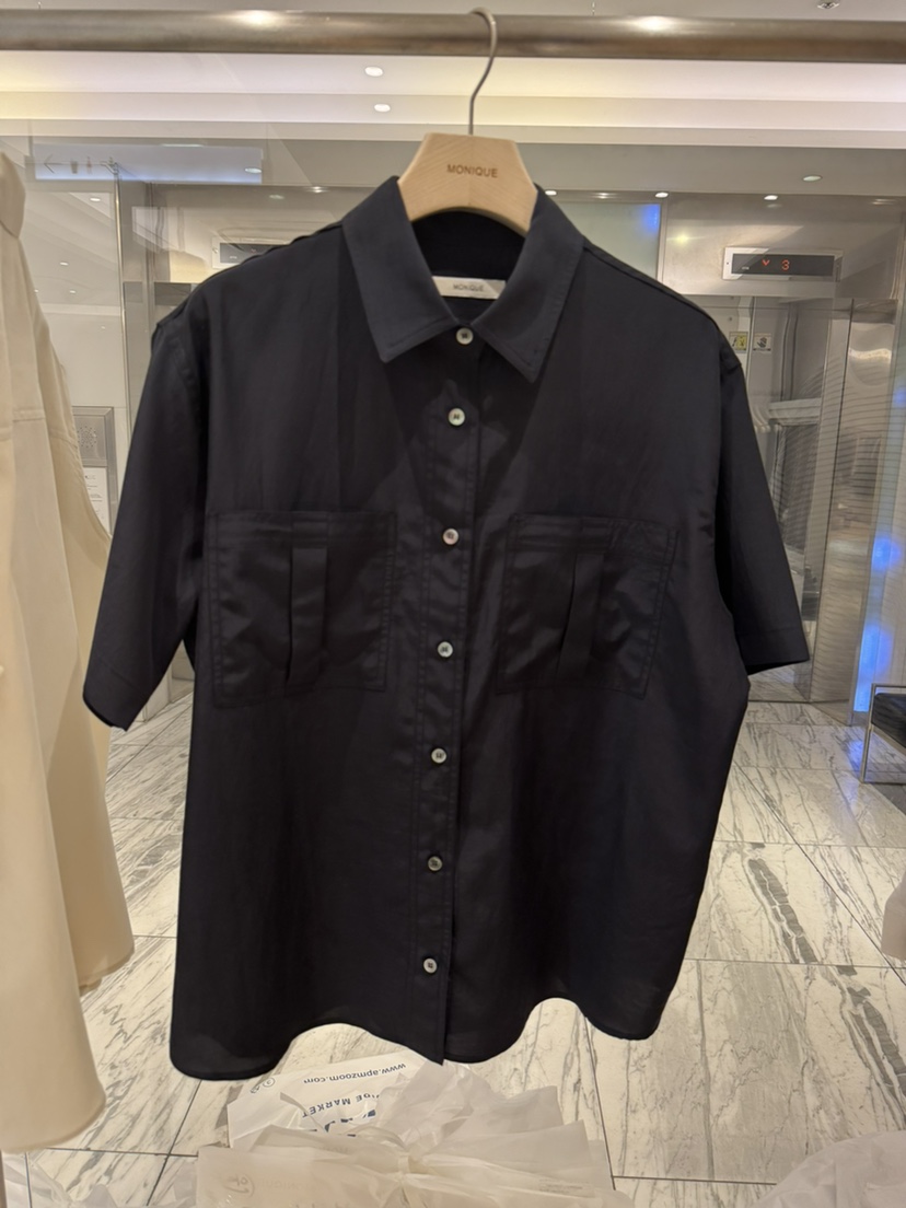 MONIQUE東大門實拍韓國女裝新品26春夏熱賣襯衫蕾絲衫口袋MONIQUE襯衫/蕾絲衫圖色3