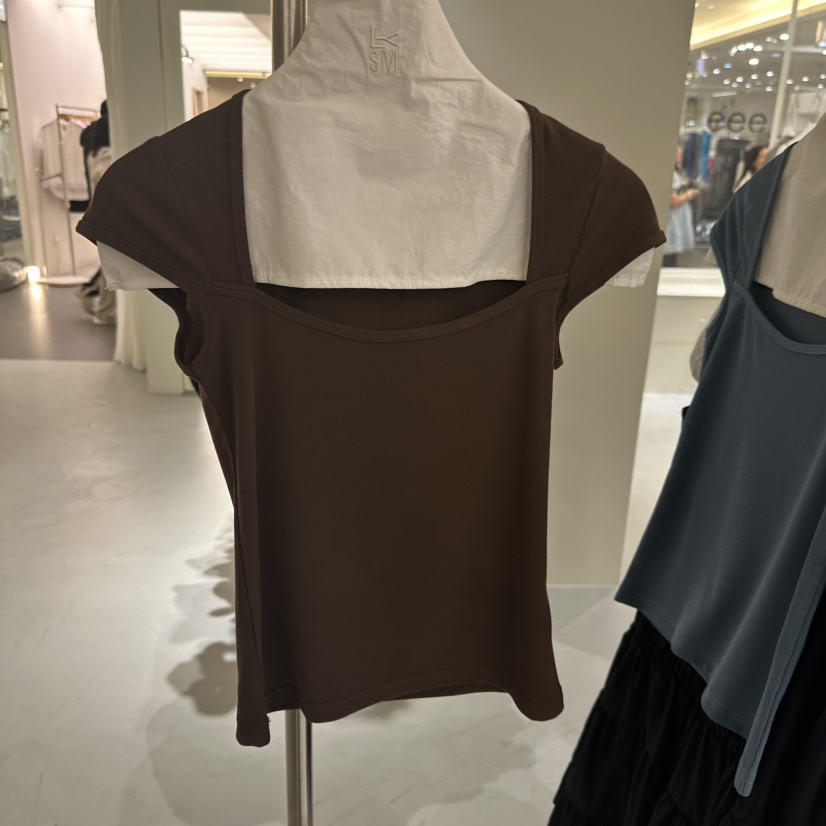 LOVE YOU SO MUCH/MORE THAN YESTERDAY韓國直郵實拍女士新款休閑T恤LYSM/MORE THAN YESTERDAYT恤圖色2