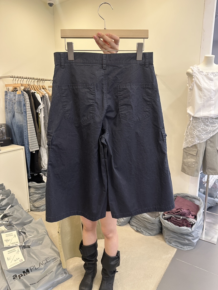 MONDAYMORING韓國直郵女裝新品熱賣26春夏職業休閑短褲水洗MONDAYMORING短褲