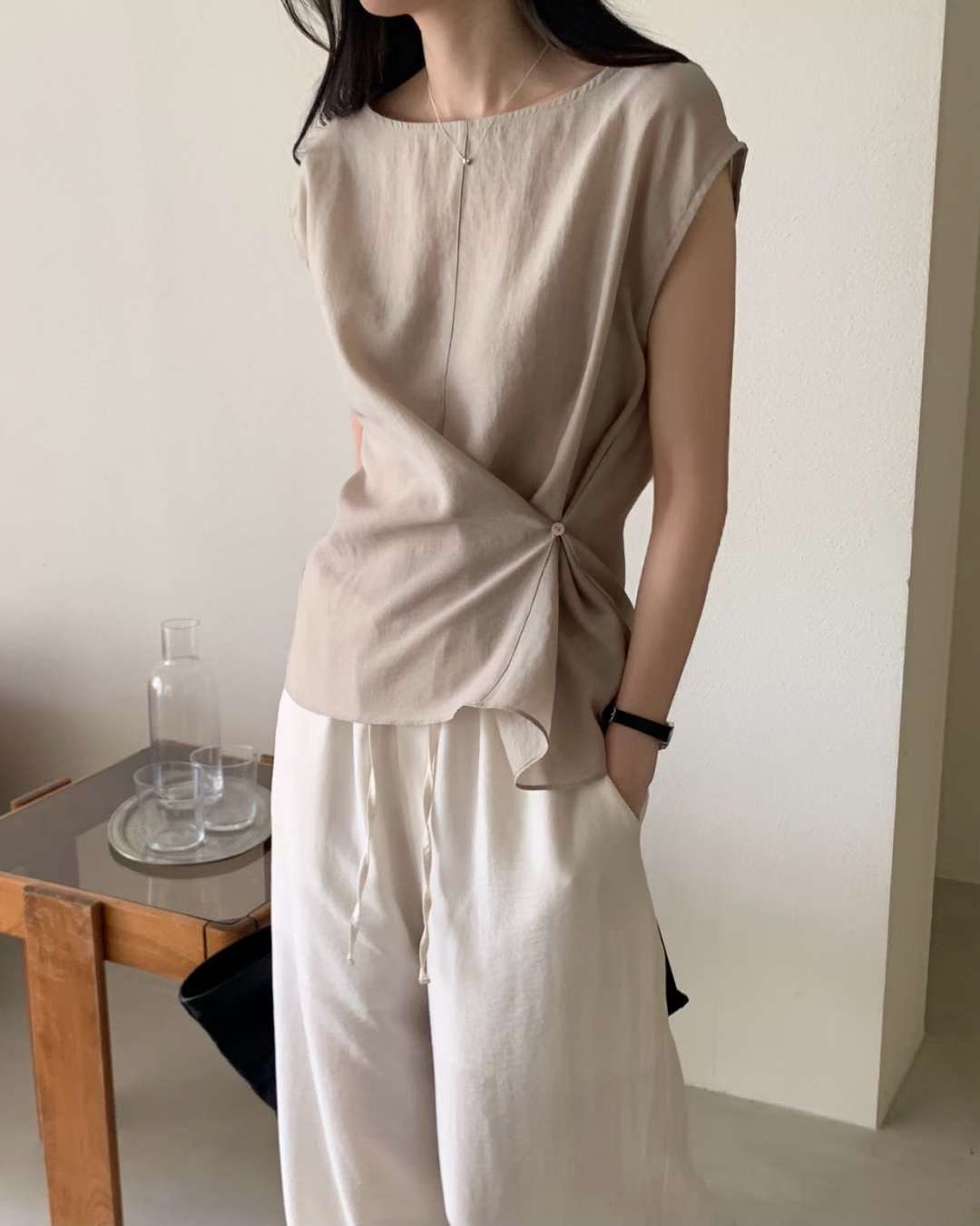 SOMETHINGELSE韓國直郵女裝新品時尚26春夏推薦襯衫蕾絲衫SOMETHINGELSE襯衫/蕾絲衫圖色1