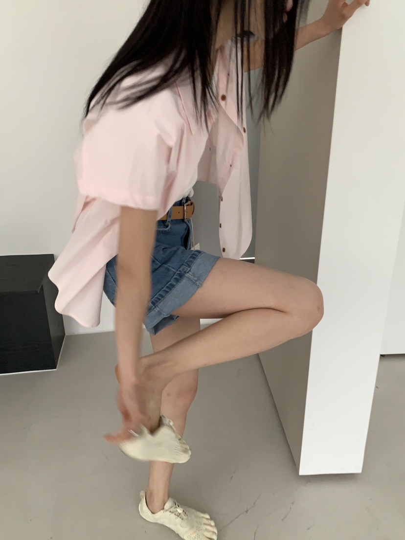 MOVENNE東大門實拍韓國女裝新款26夏季時尚26春夏襯衫蕾絲衫MOVENNE襯衫/蕾絲衫