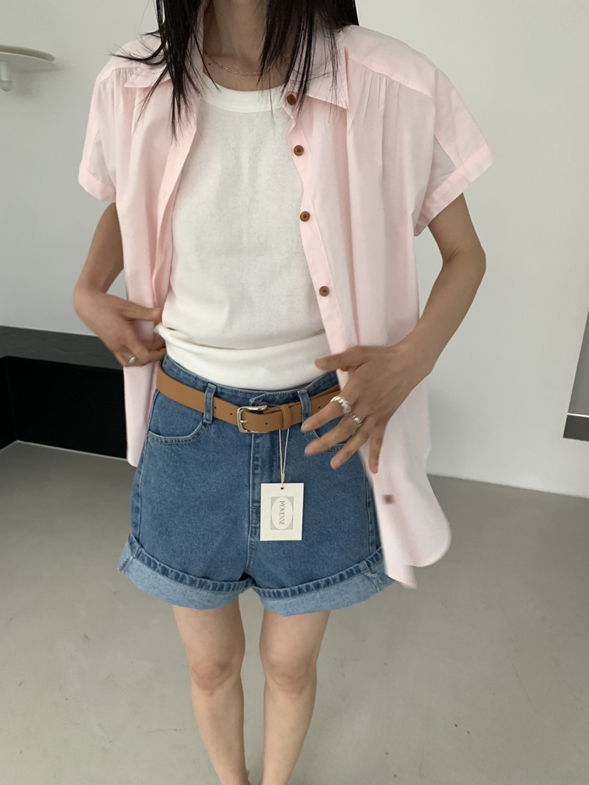 MOVENNE東大門實拍韓國女裝新款26夏季時尚26春夏襯衫蕾絲衫MOVENNE襯衫/蕾絲衫