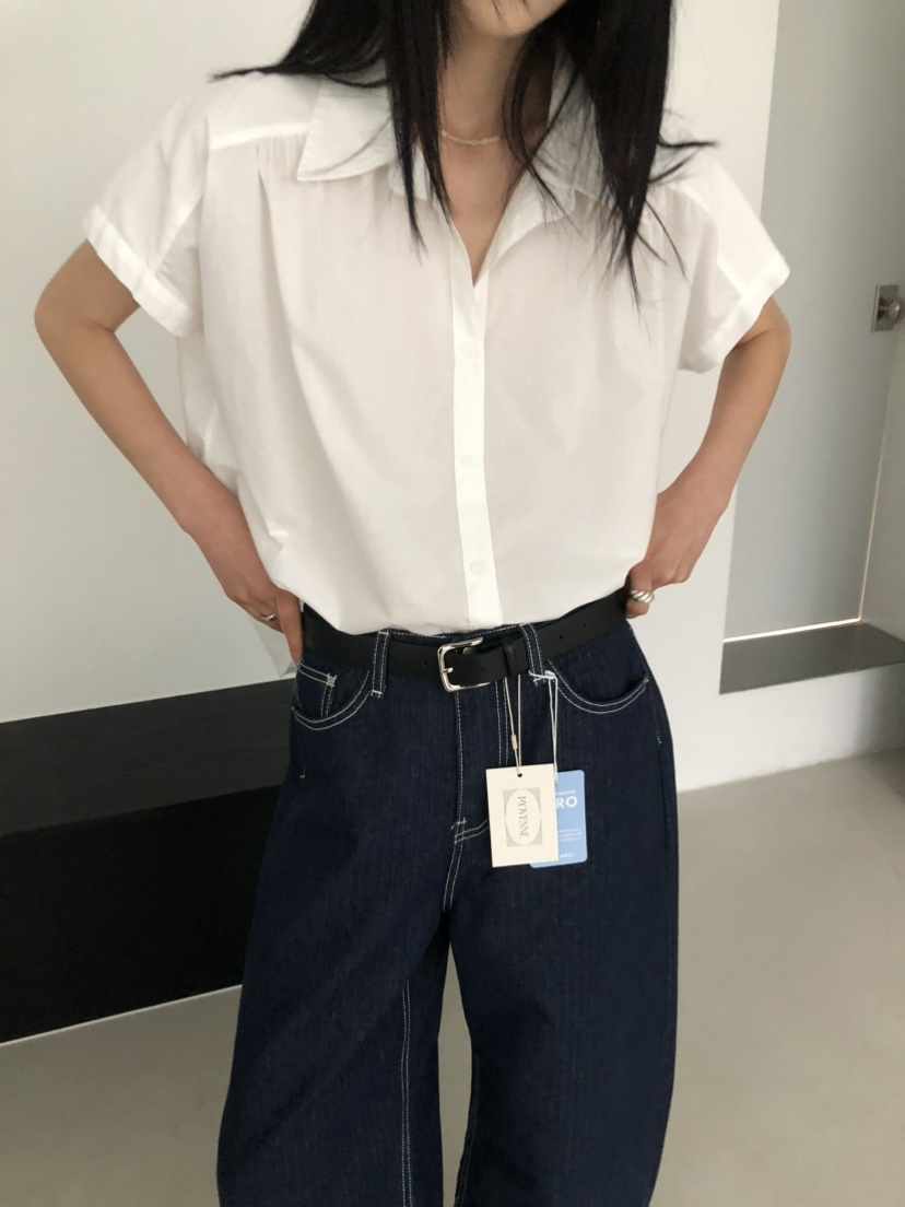 MOVENNE東大門實拍韓國女裝新款26夏季時尚26春夏襯衫蕾絲衫MOVENNE襯衫/蕾絲衫