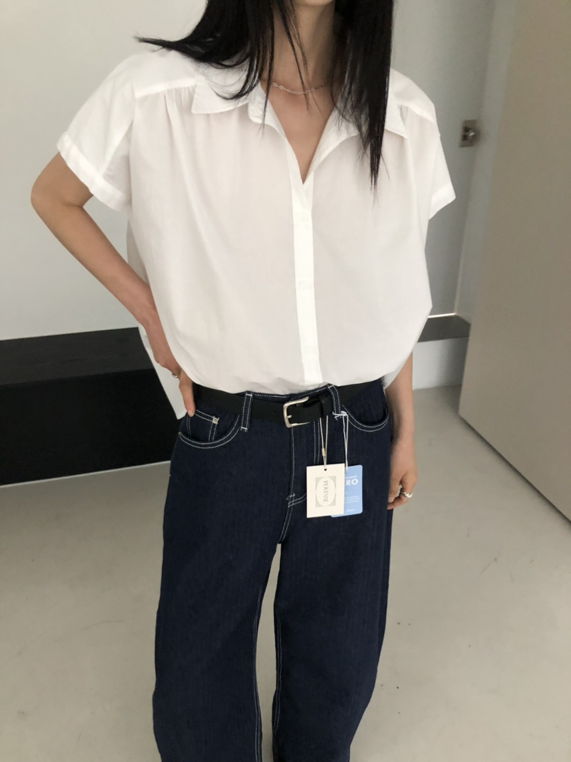 MOVENNE東大門實拍韓國女裝新款26夏季時尚26春夏襯衫蕾絲衫MOVENNE襯衫/蕾絲衫