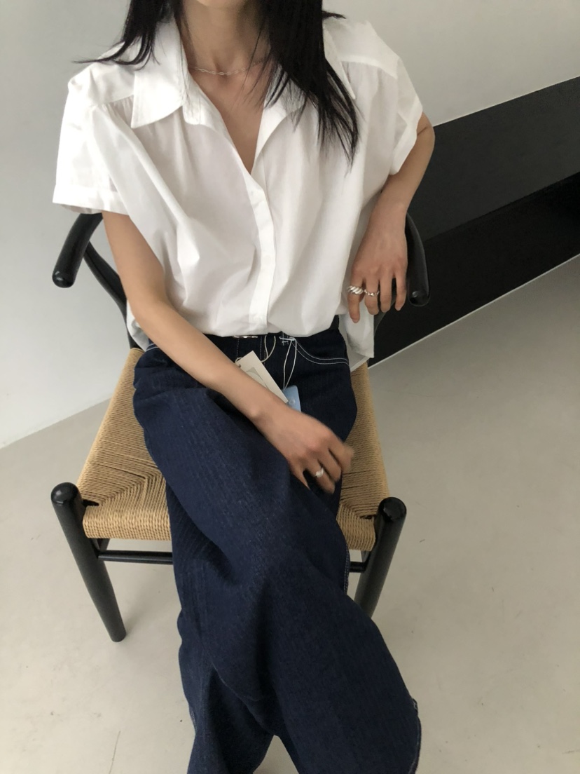 MOVENNE東大門實拍韓國女裝新款26夏季時尚26春夏襯衫蕾絲衫MOVENNE襯衫/蕾絲衫