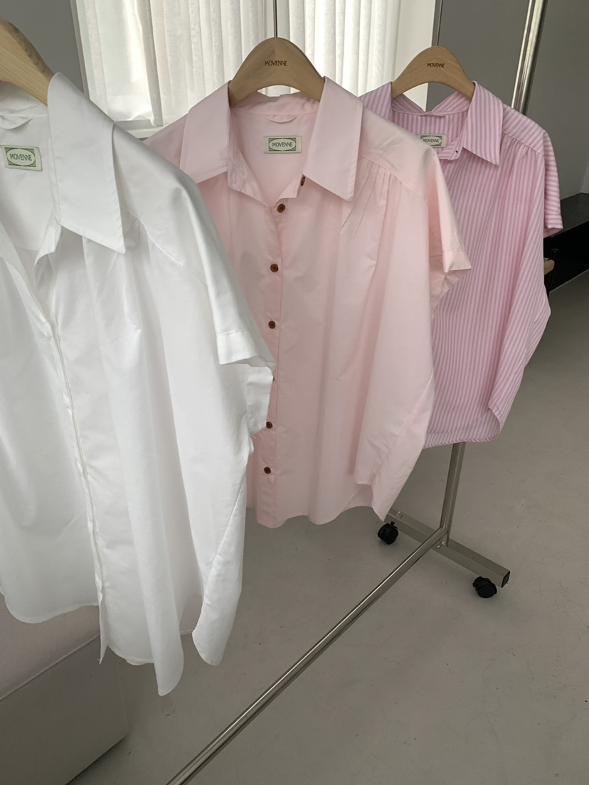 MOVENNE東大門實拍韓國女裝新款26夏季時尚26春夏襯衫蕾絲衫MOVENNE襯衫/蕾絲衫