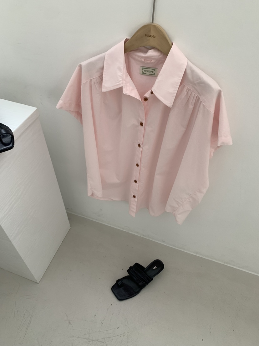 MOVENNE東大門實拍韓國女裝新款26夏季時尚26春夏襯衫蕾絲衫MOVENNE襯衫/蕾絲衫