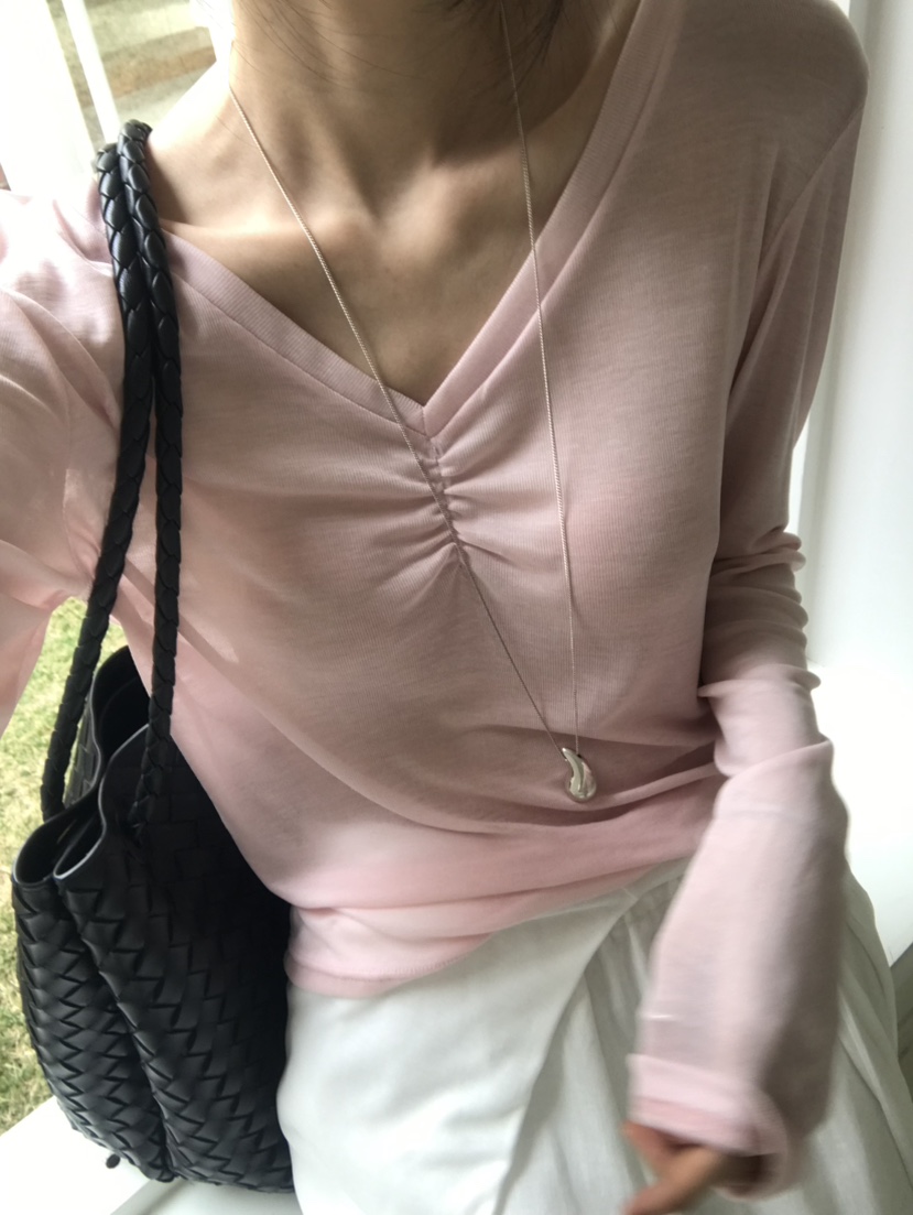 ME MO韓國直郵實拍女裝新品26夏季時尚熱賣26春夏T恤不含腰帶ME MOT恤圖色1