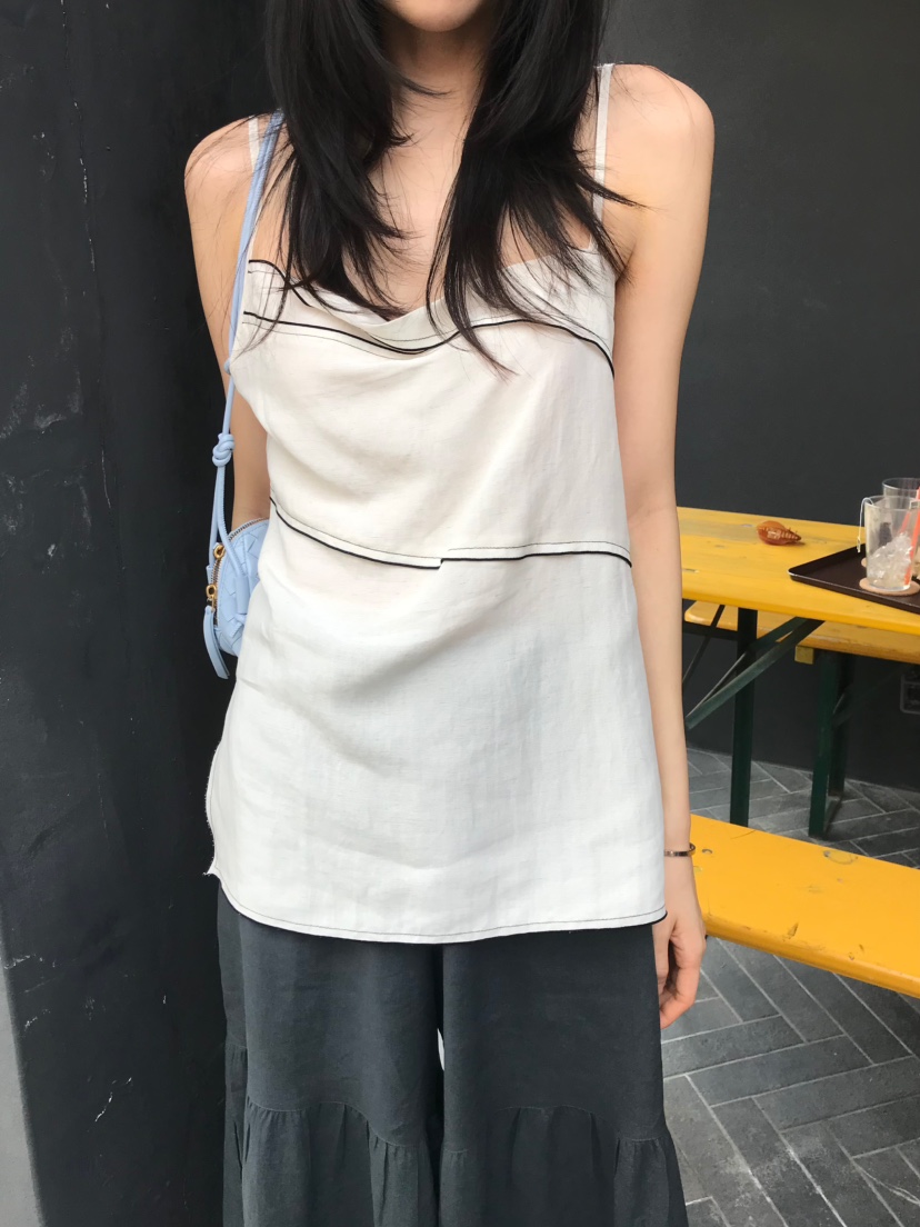 ME MO韓國直郵女士新款26夏季時尚職業休閑熱賣吊帶背心ME MO吊帶/背心