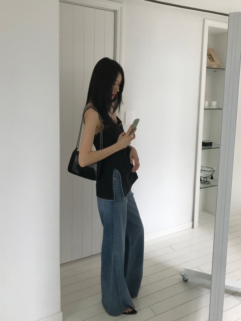ME MO韓國直郵女士新款26夏季時尚職業休閑熱賣吊帶背心ME MO吊帶/背心