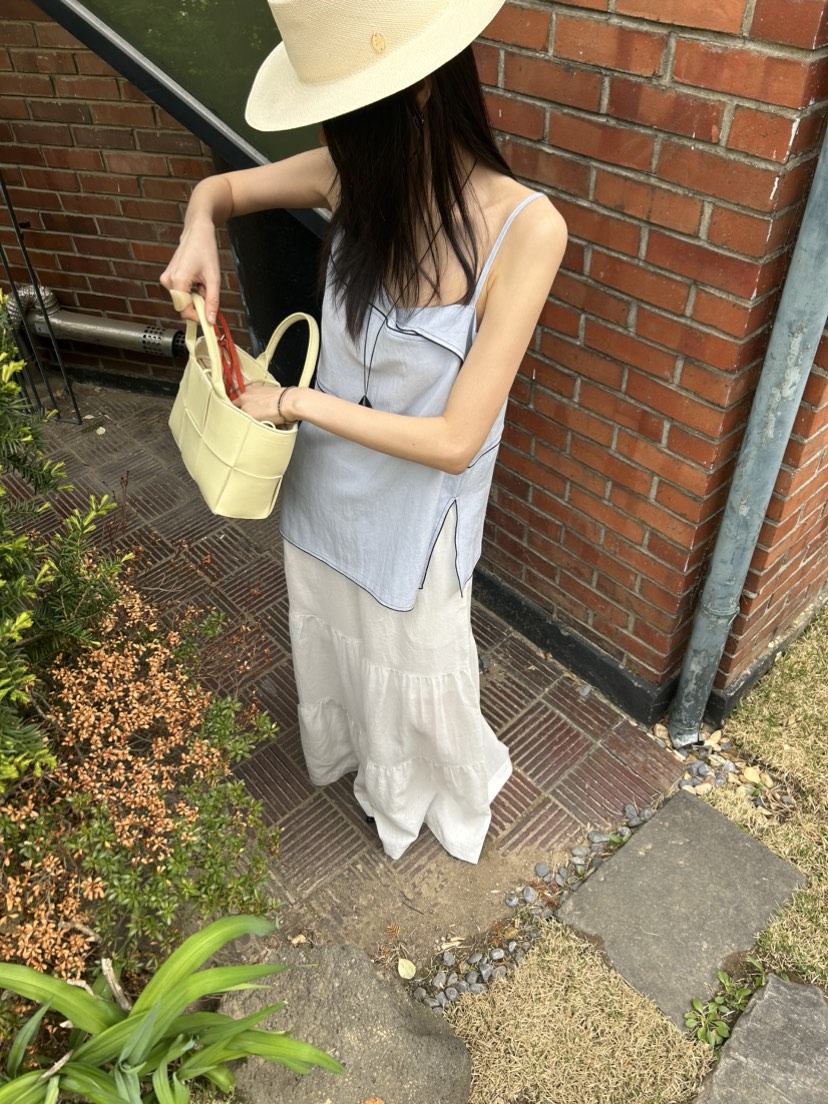 ME MO韓國直郵女士新款26夏季時尚職業休閑熱賣吊帶背心ME MO吊帶/背心