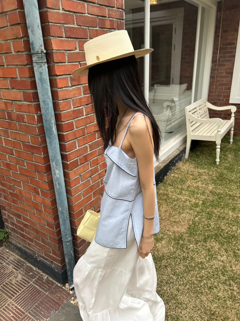 ME MO韓國直郵女士新款26夏季時尚職業休閑熱賣吊帶背心ME MO吊帶/背心
