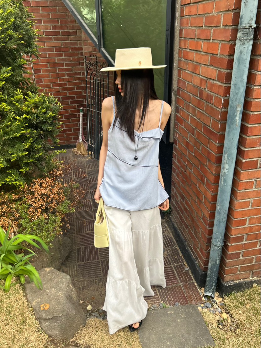 ME MO韓國直郵女士新款26夏季時尚職業休閑熱賣吊帶背心ME MO吊帶/背心
