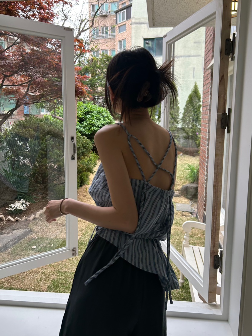 ME MO韓國直郵實拍女裝新品熱賣人氣休閑26春夏吊帶背心ME MO吊帶/背心