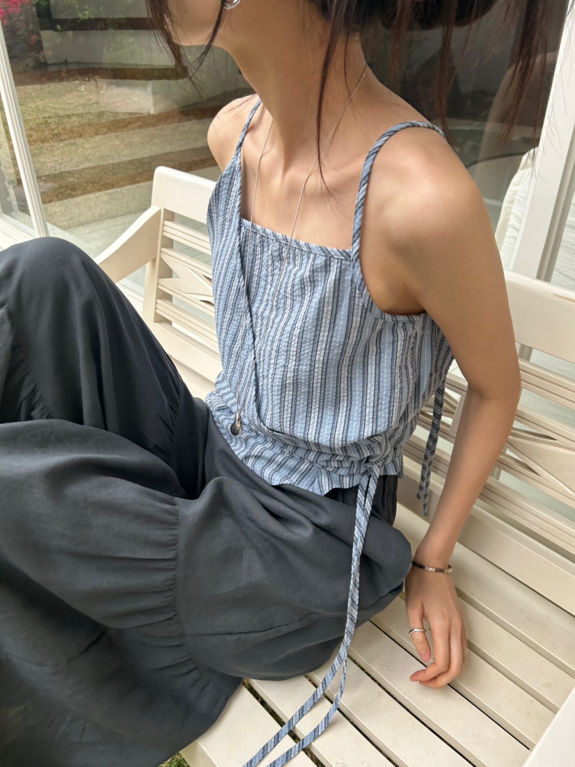 ME MO韓國直郵實拍女裝新品熱賣人氣休閑26春夏吊帶背心ME MO吊帶/背心