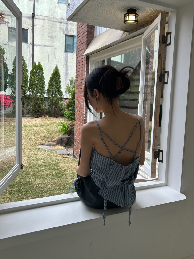 ME MO韓國直郵實拍女裝新品熱賣人氣休閑26春夏吊帶背心ME MO吊帶/背心