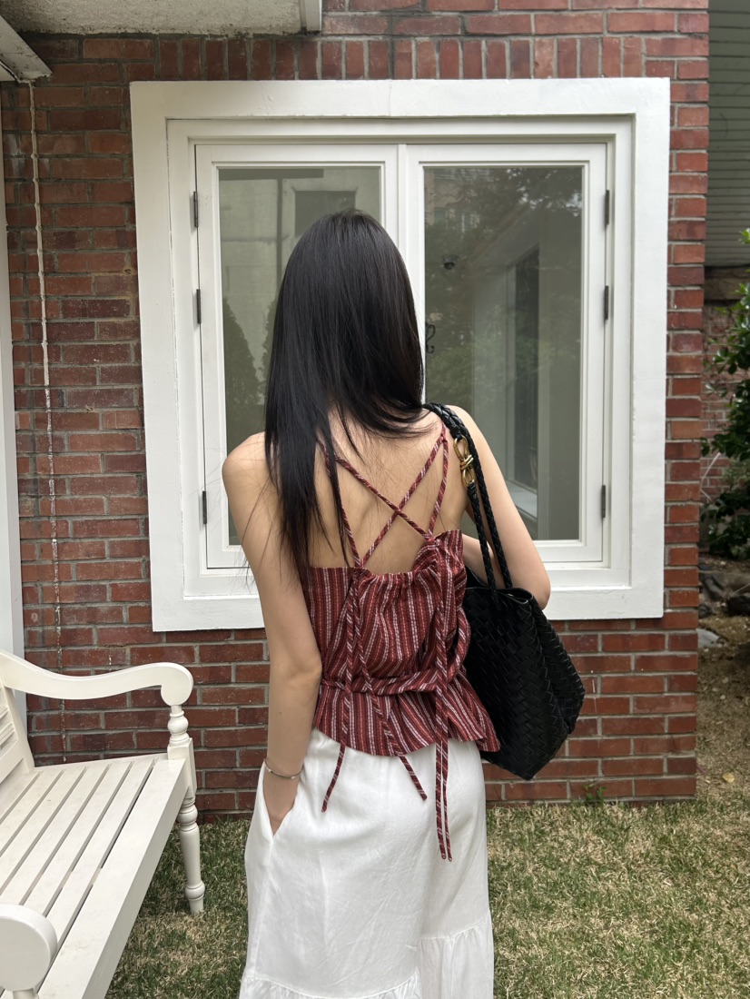 ME MO韓國直郵實拍女裝新品熱賣人氣休閑26春夏吊帶背心ME MO吊帶/背心