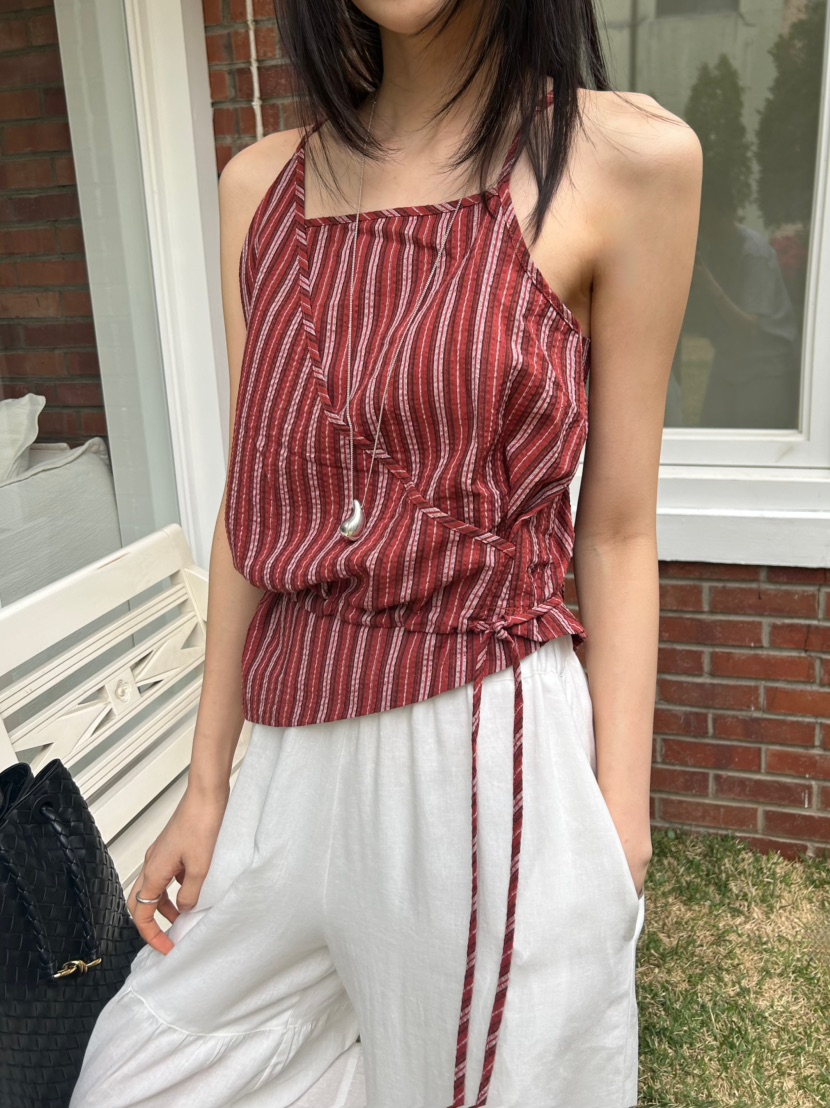 ME MO韓國直郵實拍女裝新品熱賣人氣休閑26春夏吊帶背心ME MO吊帶/背心圖色1