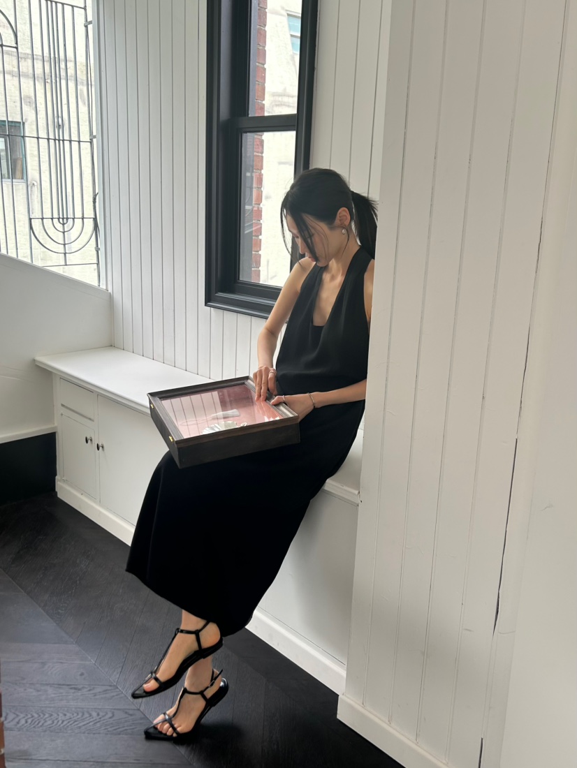 ME MO韓國東大門直郵女士新品26春夏時尚連衣裙不含腰帶ME MO連衣裙