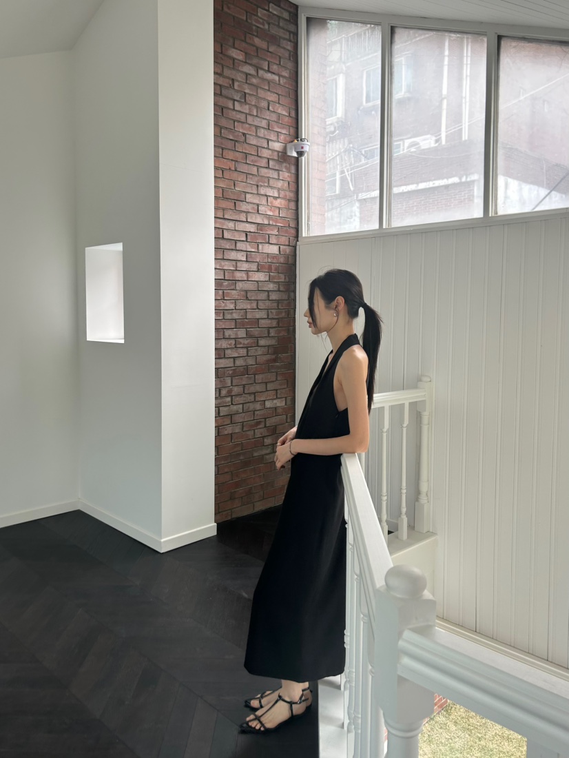 ME MO韓國東大門直郵女士新品26春夏時尚連衣裙不含腰帶ME MO連衣裙