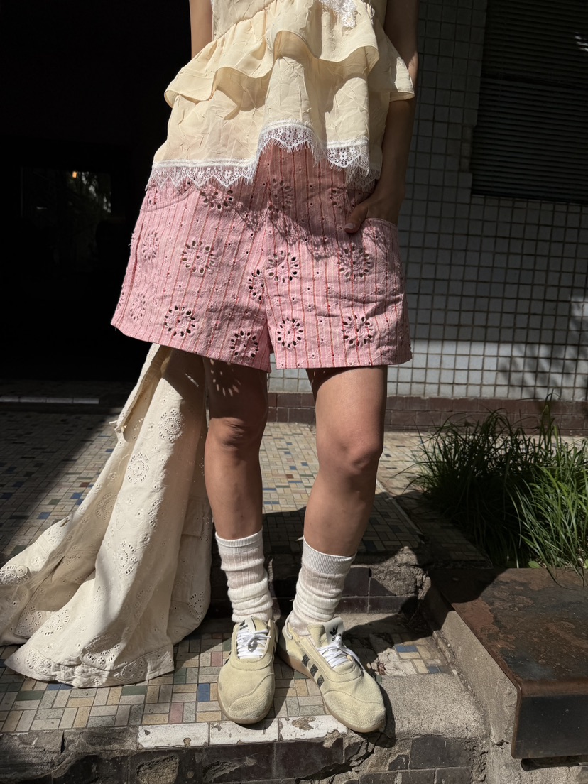 FRANC—L韓國直郵女裝新品人氣熱賣26春夏時尚推薦短褲花朵FRANC短褲