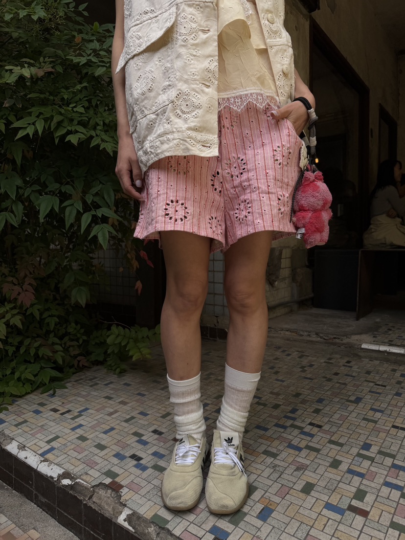 FRANC—L韓國直郵女裝新品人氣熱賣26春夏時尚推薦短褲花朵FRANC短褲