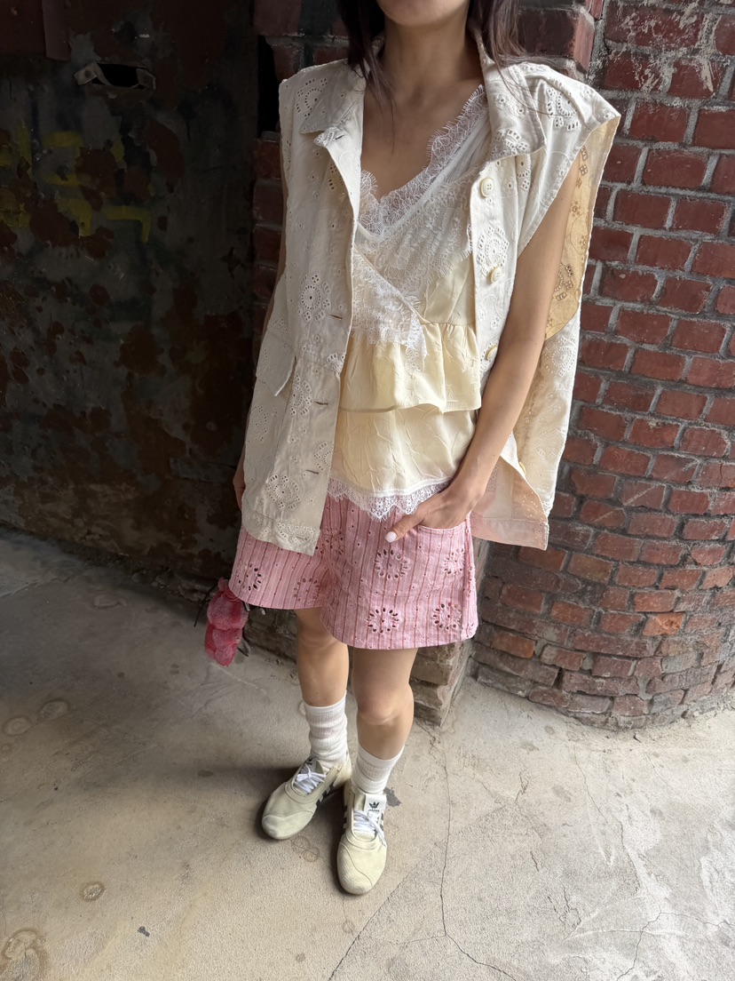 FRANC—L韓國直郵女裝新品人氣熱賣26春夏時尚推薦短褲花朵FRANC短褲