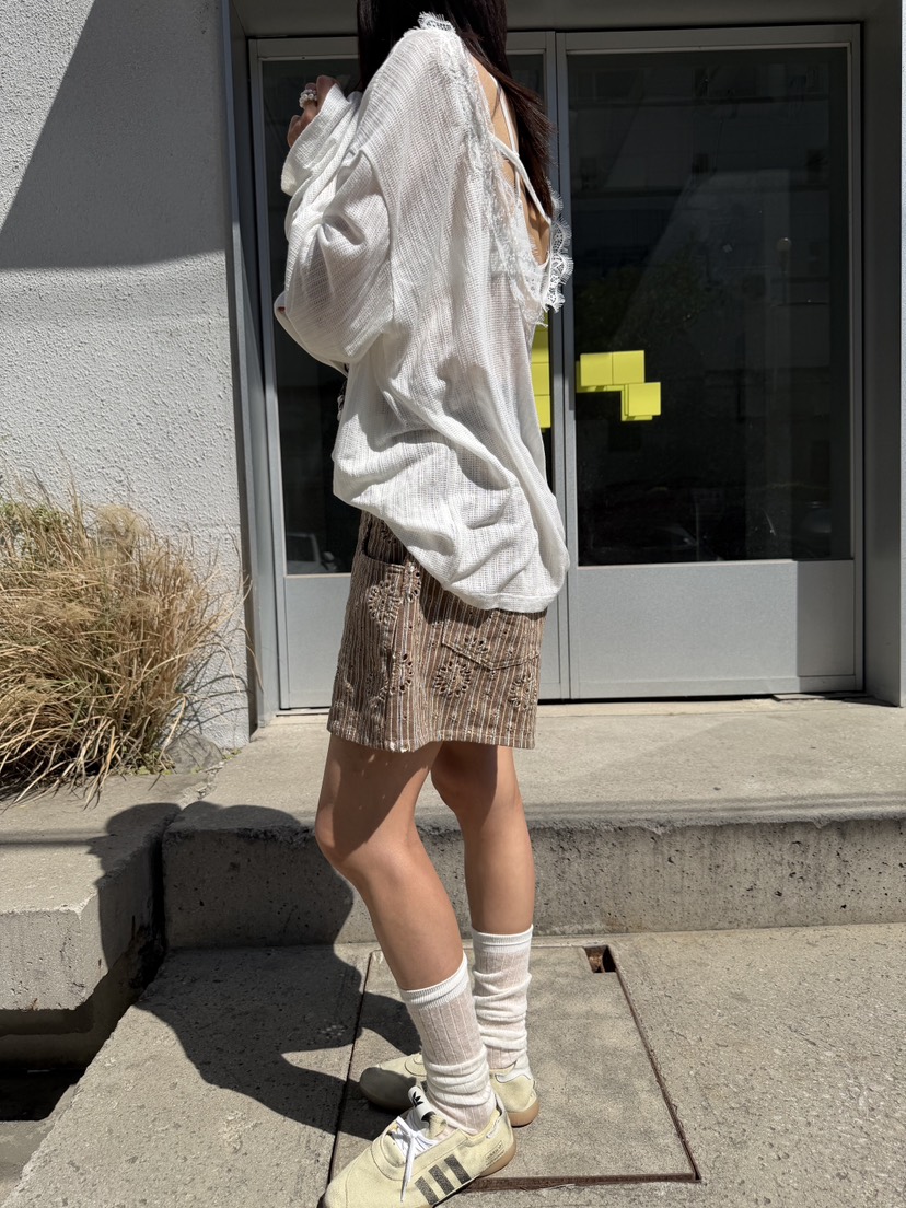 FRANC—L韓國直郵女裝新品人氣熱賣26春夏時尚推薦短褲花朵FRANC短褲