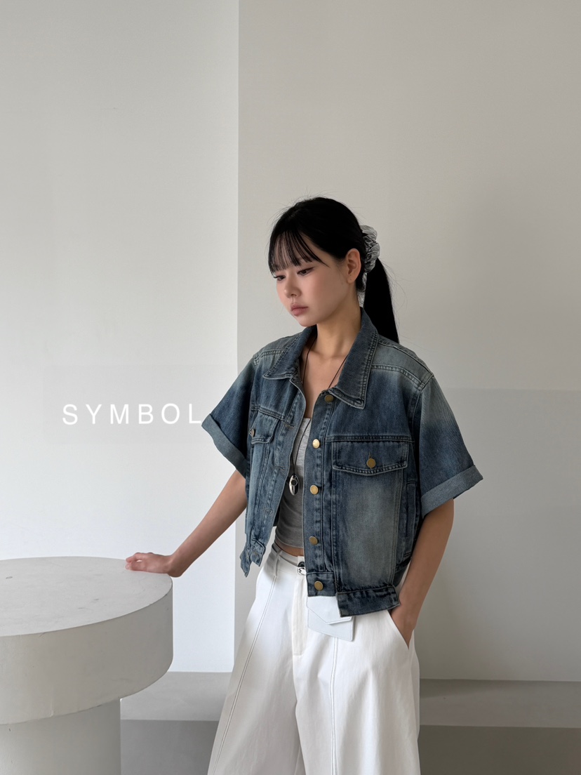 SYMBOL韓國東大門直郵女裝新款休閑時尚26夏季熱賣26春夏夾克SYMBOL夾克