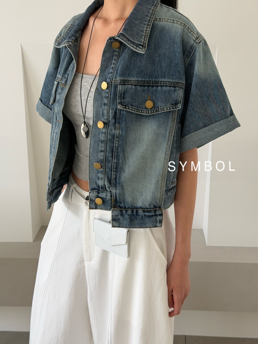 SYMBOL韓國東大門直郵女裝新款休閑時尚26夏季熱賣26春夏夾克SYMBOL夾克