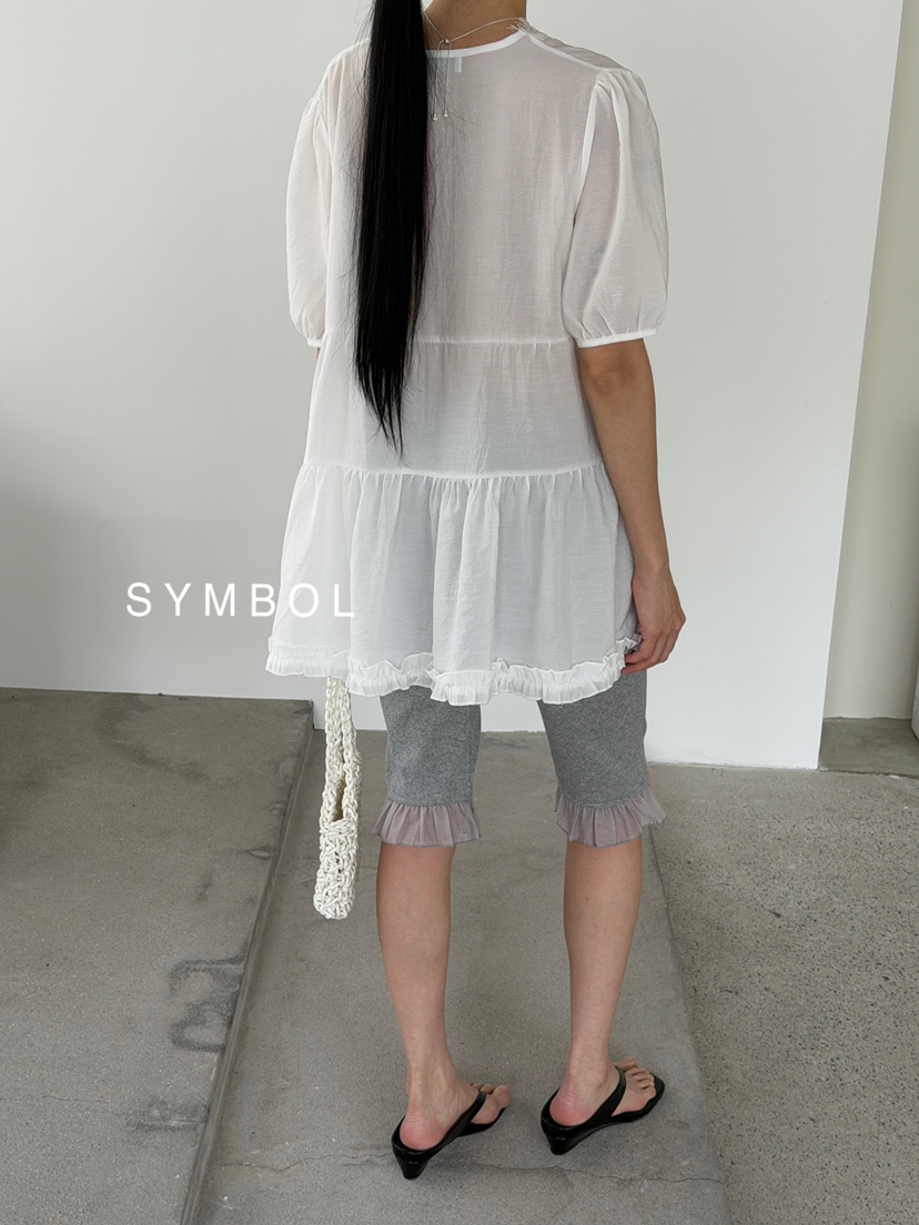 SYMBOL韓國直郵實拍女裝新款26春夏推薦職業26夏季襯衫蕾絲衫SYMBOL襯衫/蕾絲衫