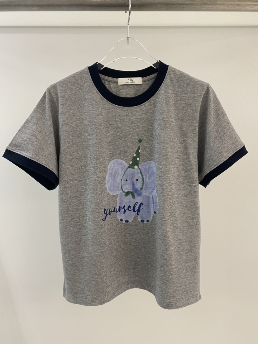 YES韓國直郵女士新款推薦時尚熱賣26春夏休閑26夏季職業T恤YEST恤圖色1