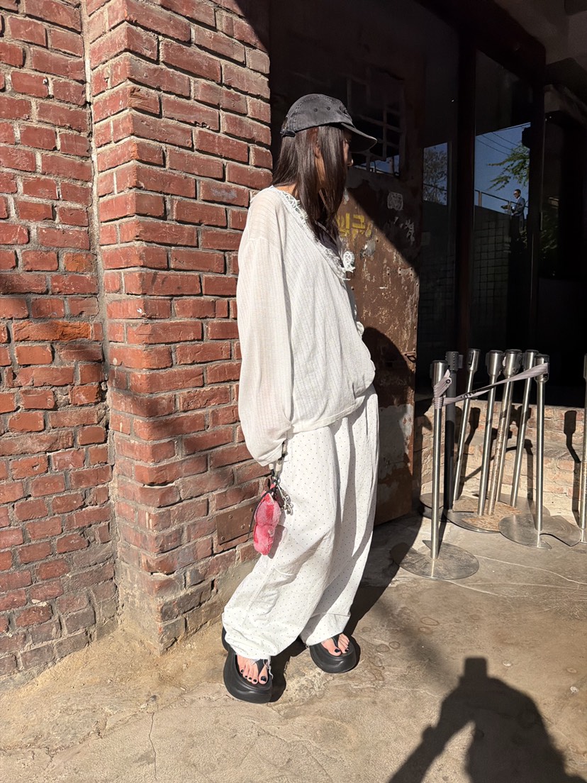 FRANC—L韓國直郵實拍女裝新品時尚熱賣26春夏26夏季休閑褲FRANC休閑褲